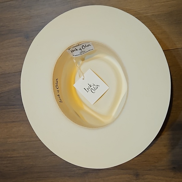 LACK OF COLOR IVY BEVERLY FEDORA HAT WHITE SIZE 55CM (S) - Picture 14 of 17